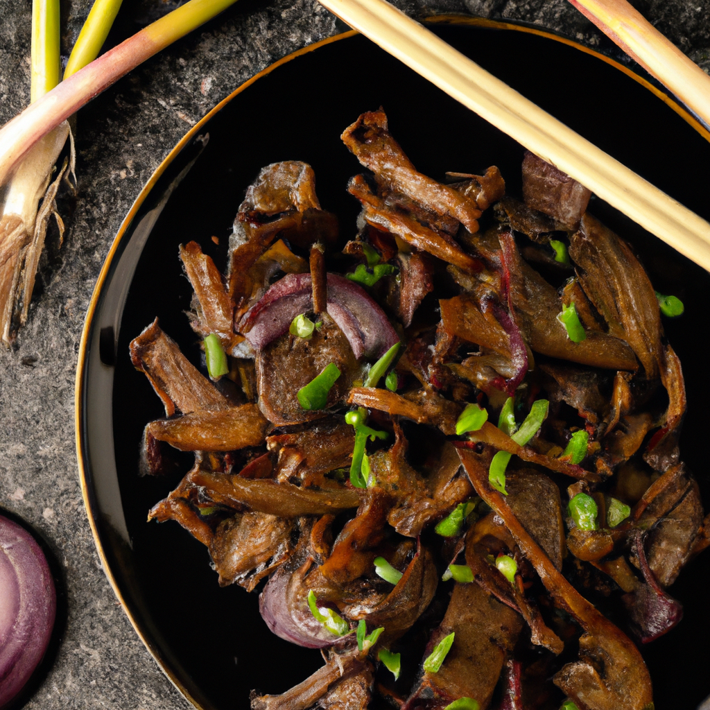 Shoyu Braised Mushrooms