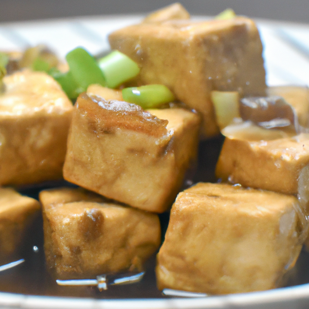 Stir Fried Tofu With Ginger And Scallions