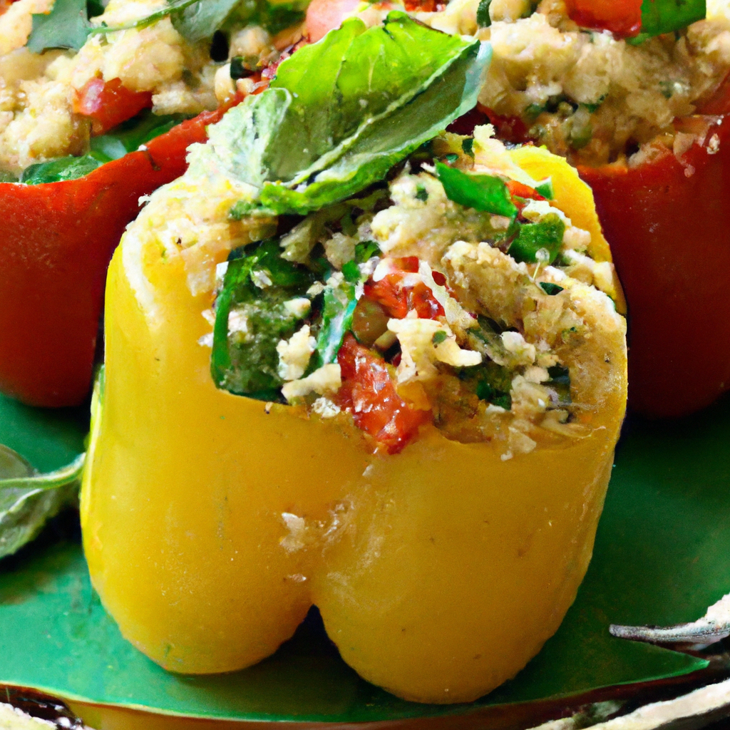 Stuffed Peppers With Couscous And Spinach