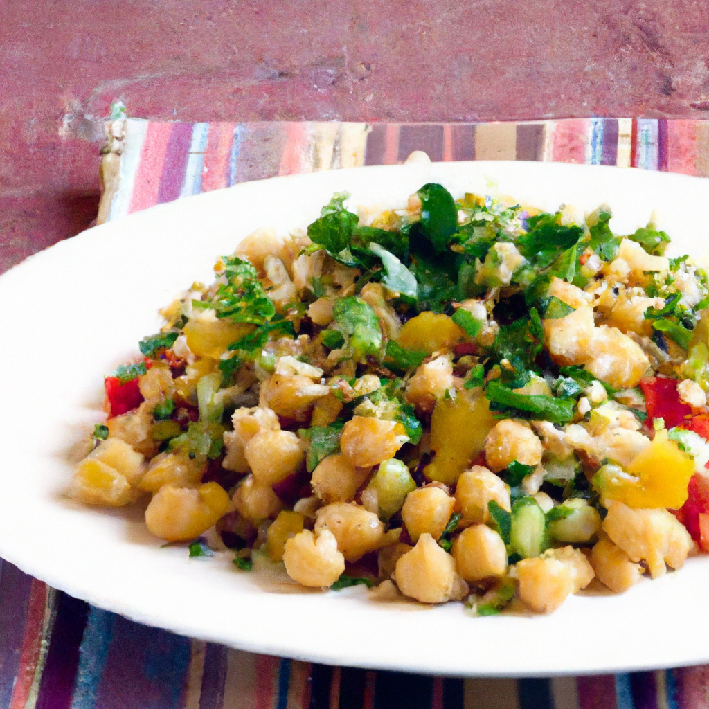 Bulgur And Chickpea Salad
