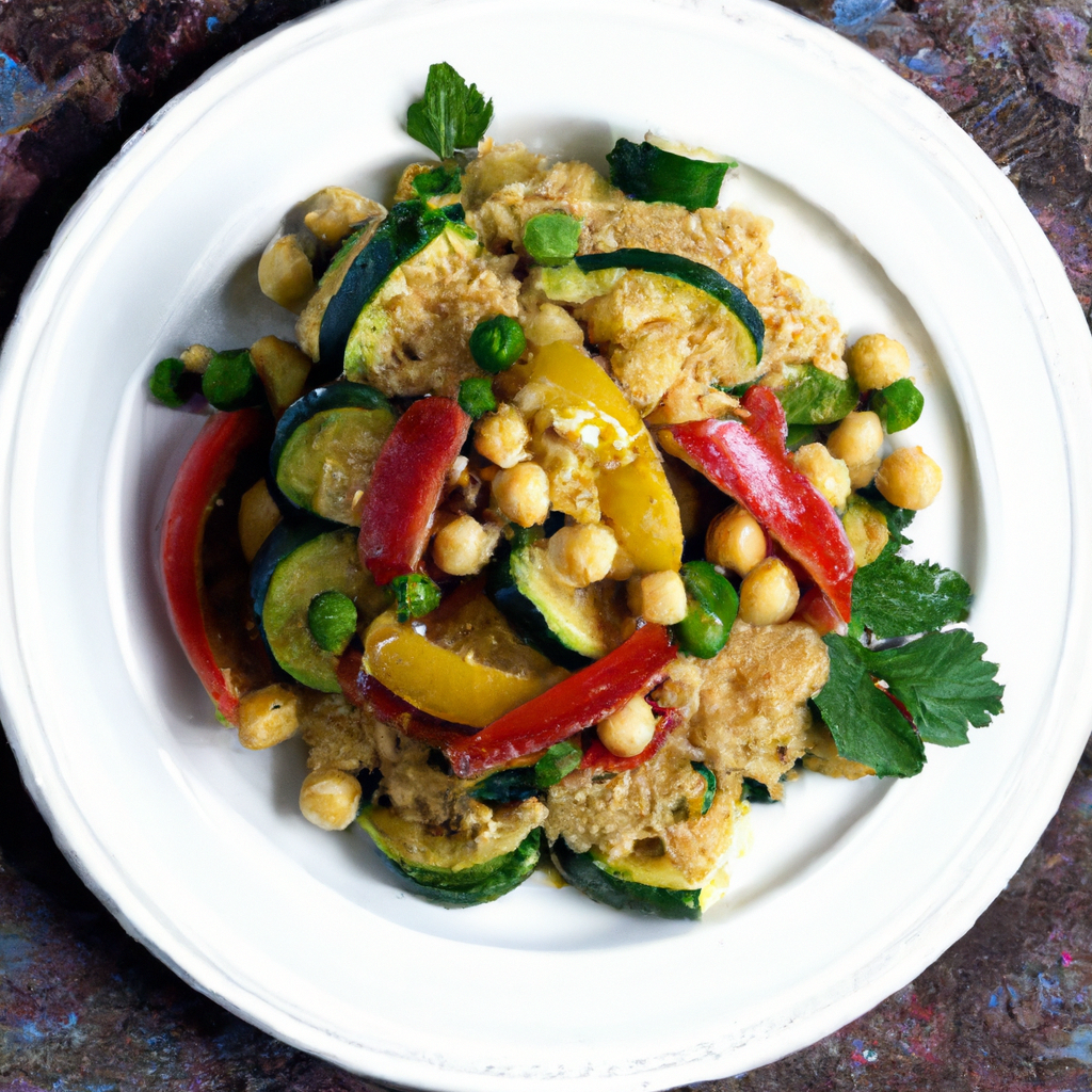 Couscous With Spiced Vegetables And Chickpeas