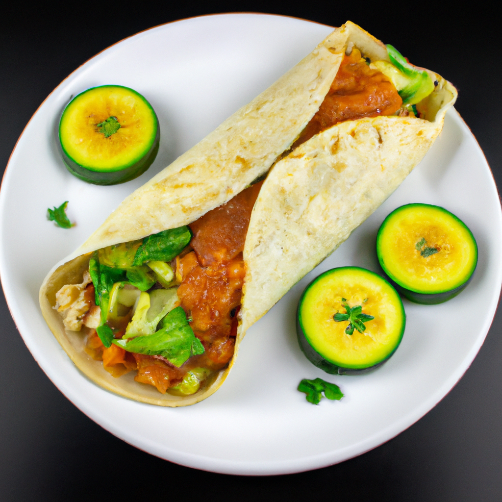 Grilled Zucchini And Poblano Burritos