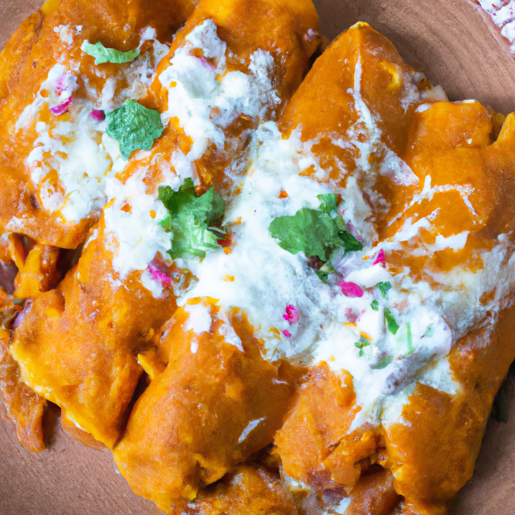 Spicy Sweet Potato Enchiladas