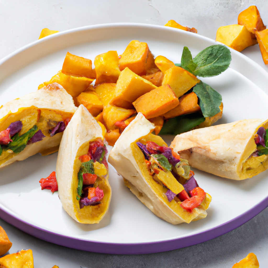 Caribbean Vegetable Roti