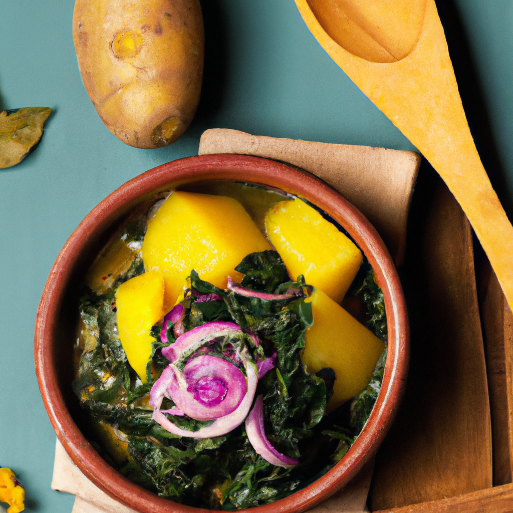 Cassava And Spinach Stew