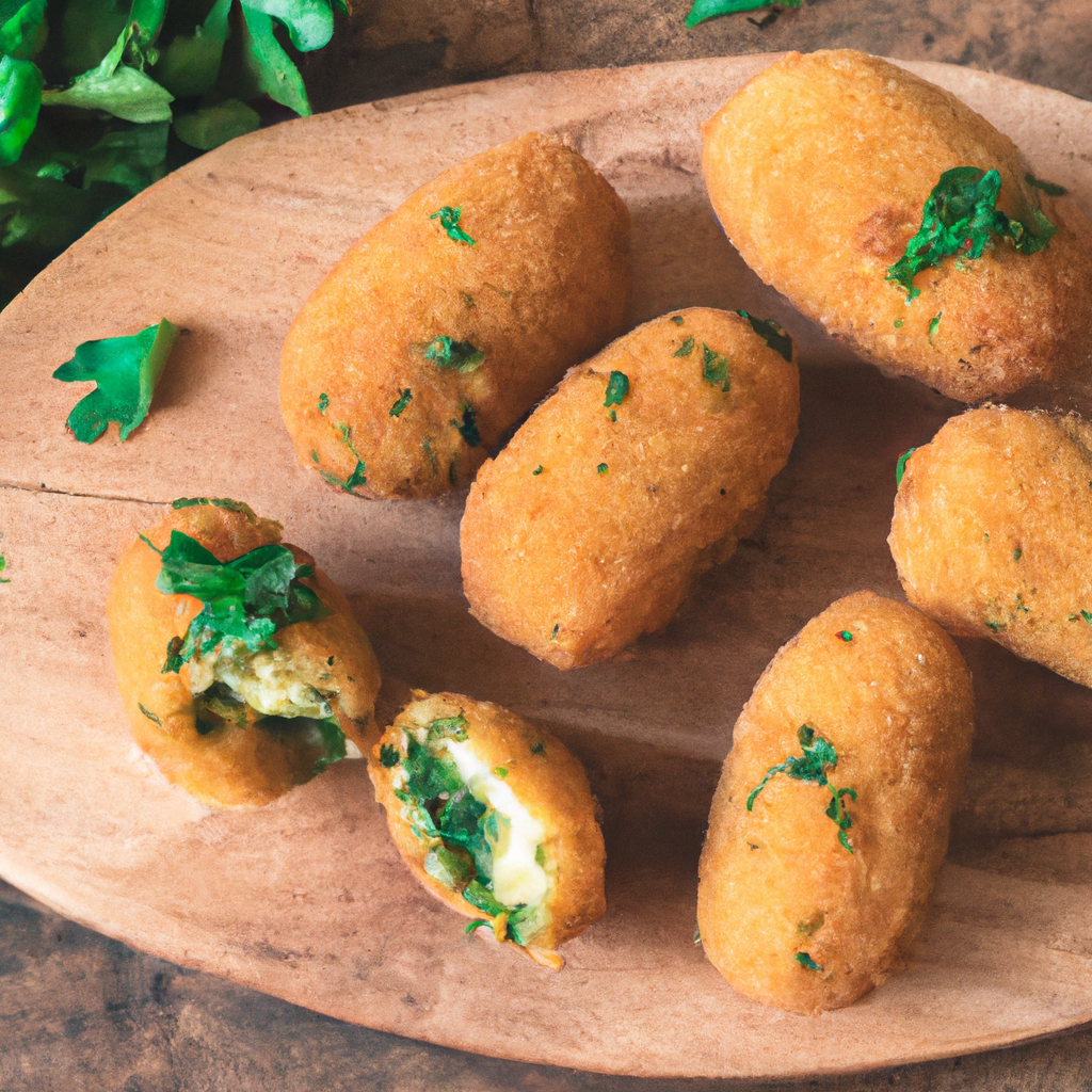 Croquetas De Queso Y Espinacas Cheese And Spinach Croquettes