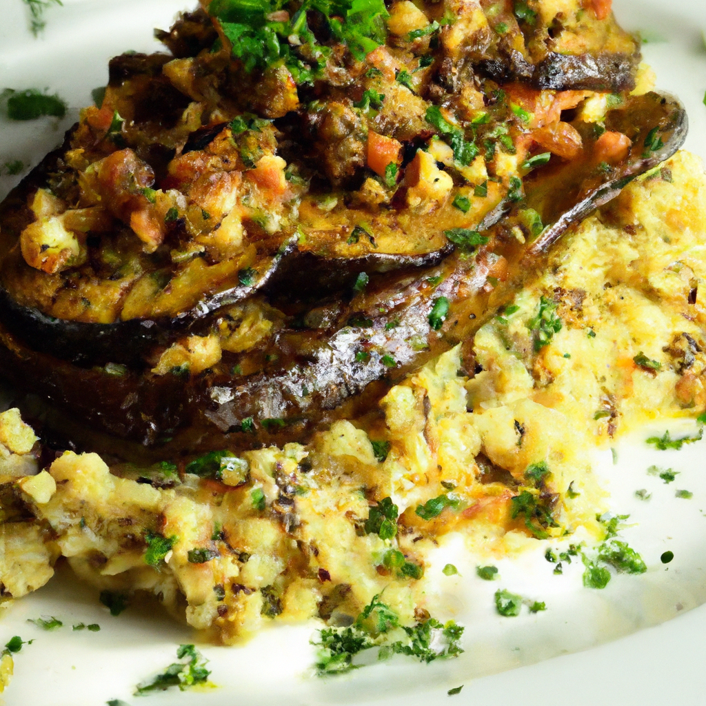 Eggplant And Bulgur Pilaf