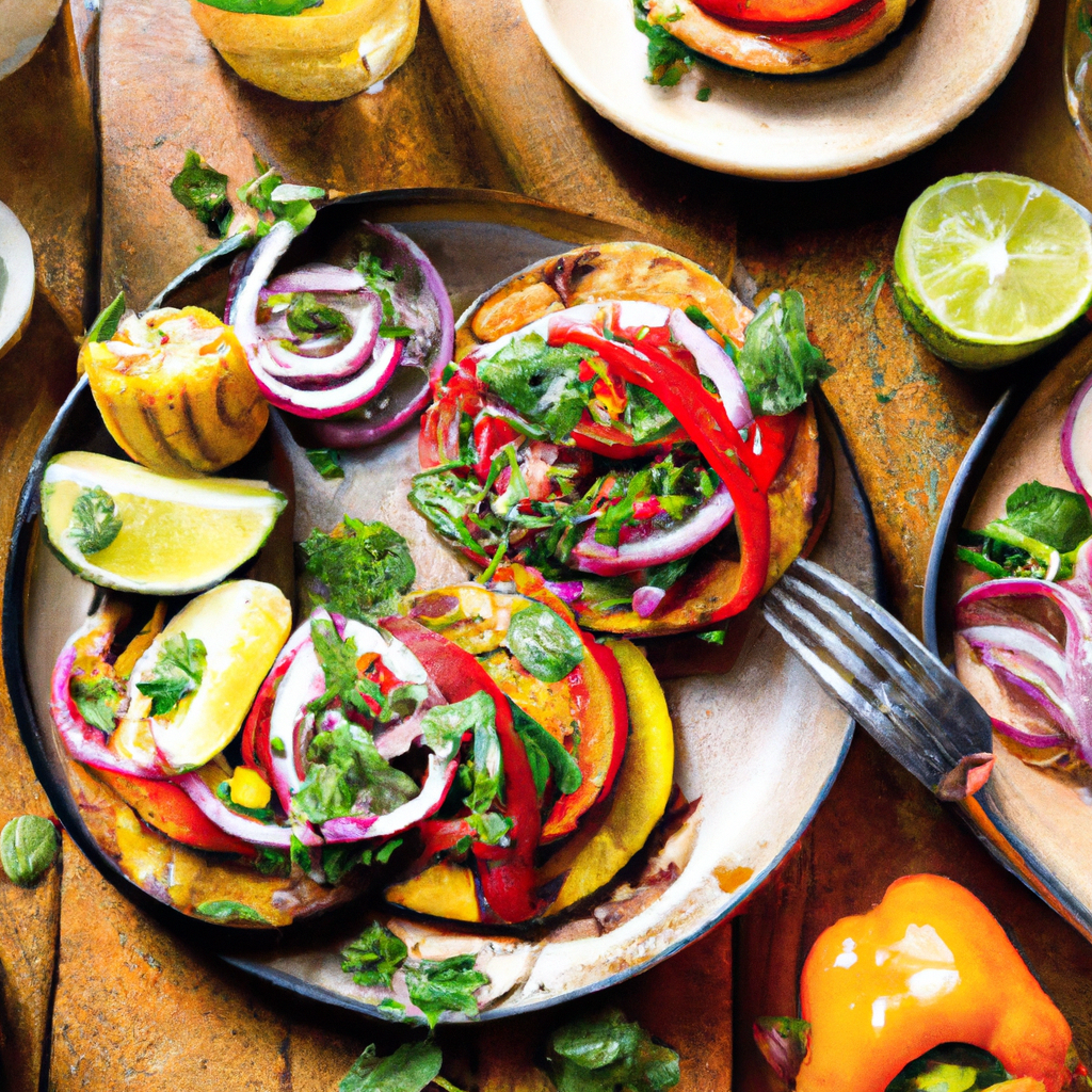 Grilled Veggie Tostadas