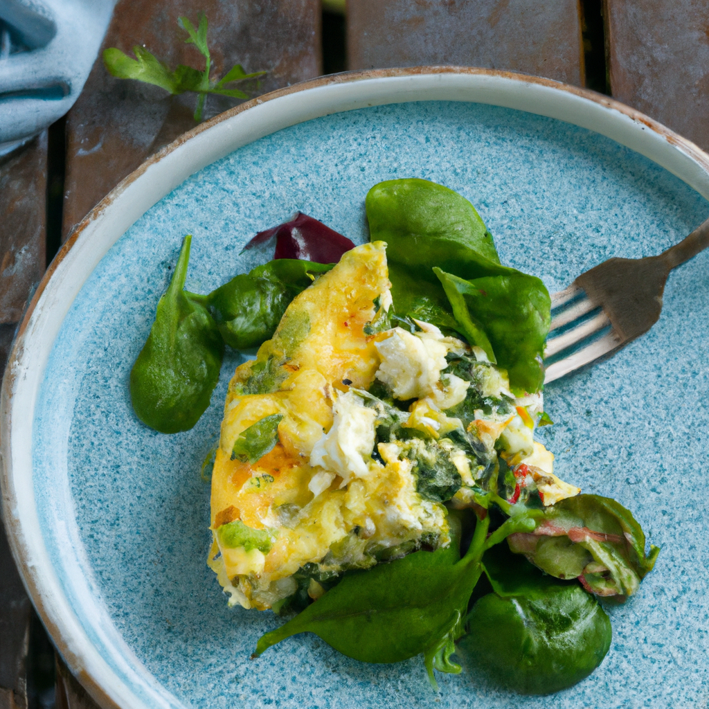 Mediterranean Feta And Spinach Frittata