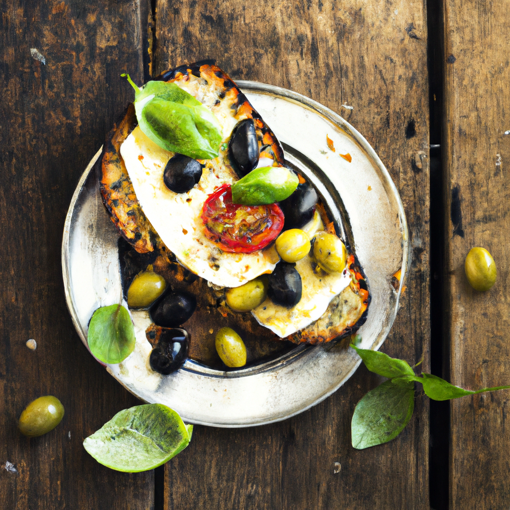 Mediterranean Grilled Cheese Sandwich