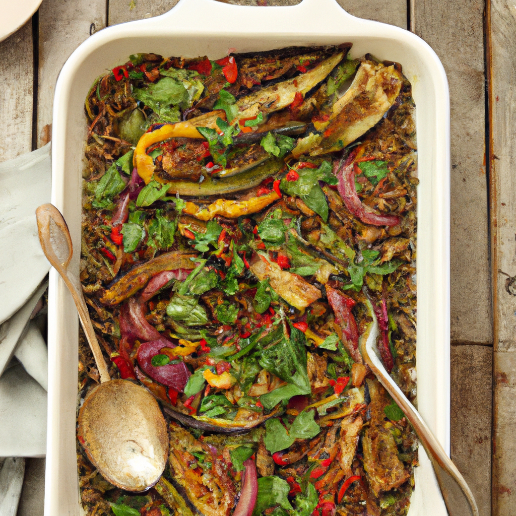 Mediterranean Lentil And Vegetable Bake