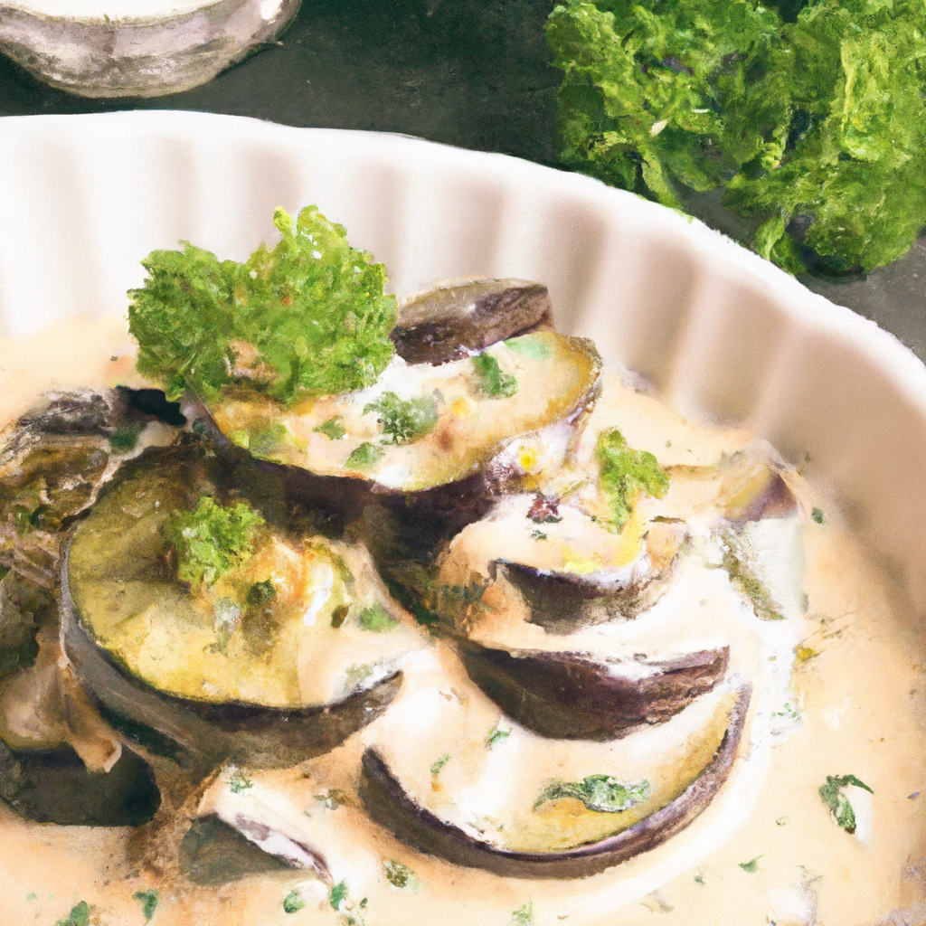 Roasted Eggplant With Garlic And Yogurt