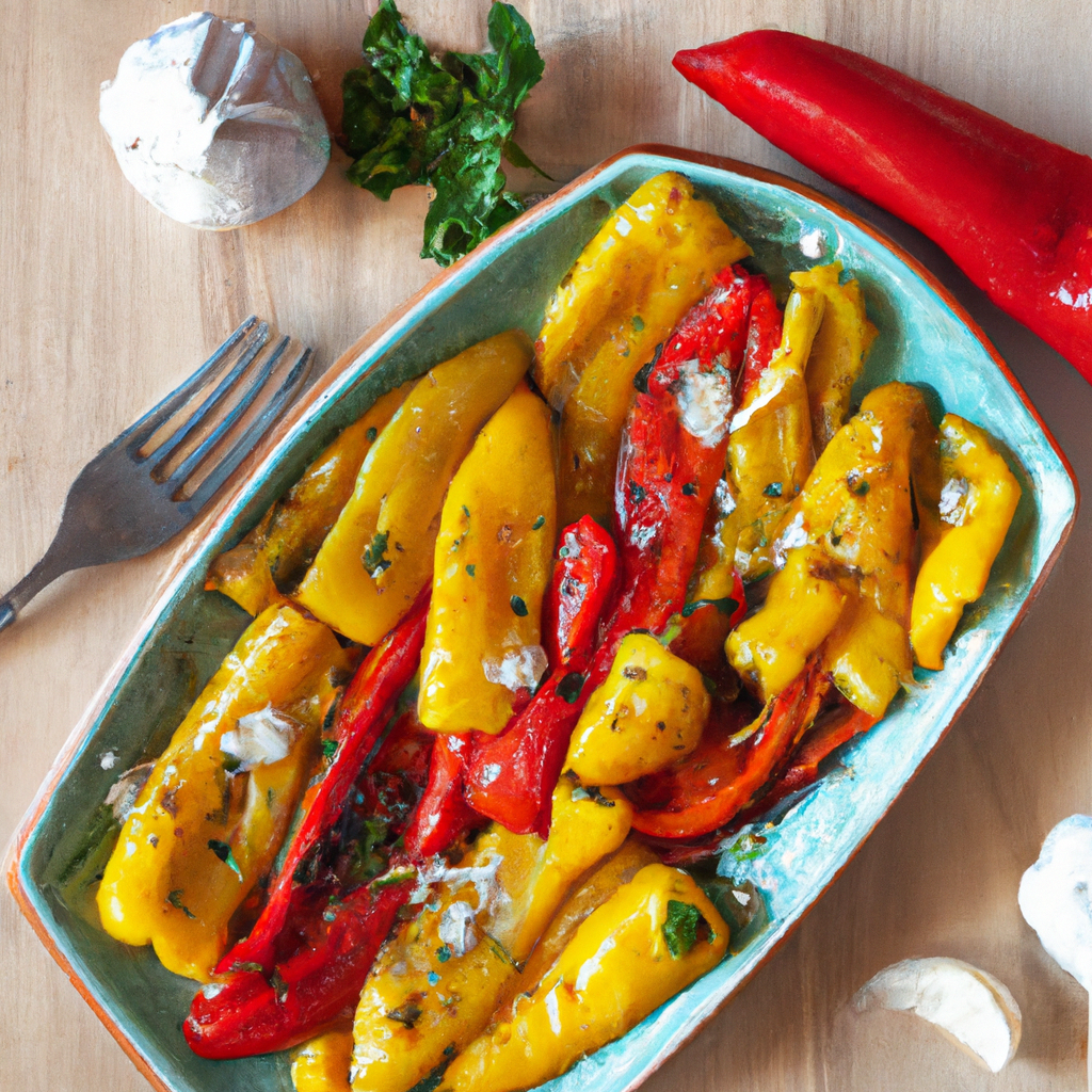 Roasted Peppers With Garlic And Lemon