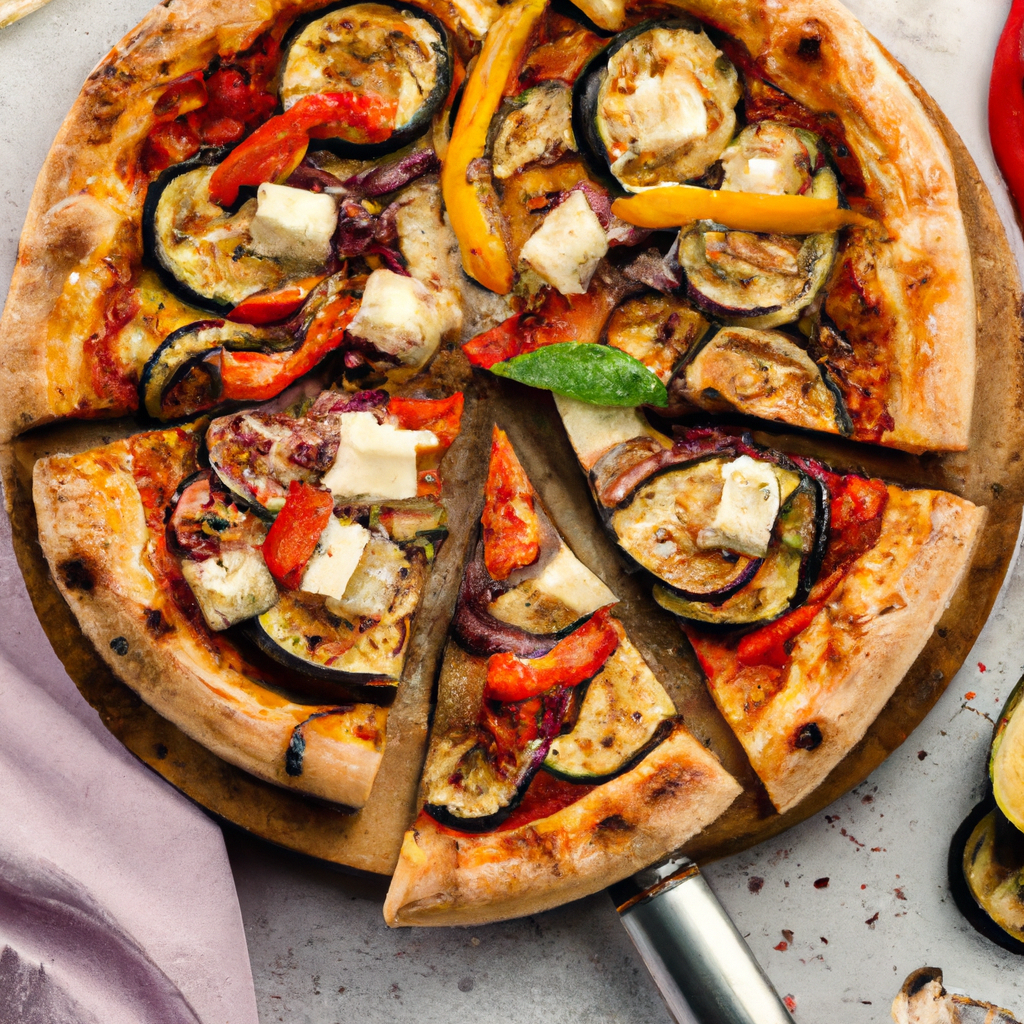 Roasted Vegetable And Goat Cheese Pizza