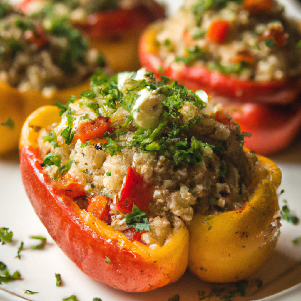 Stuffed Peppers With Quinoa And Feta