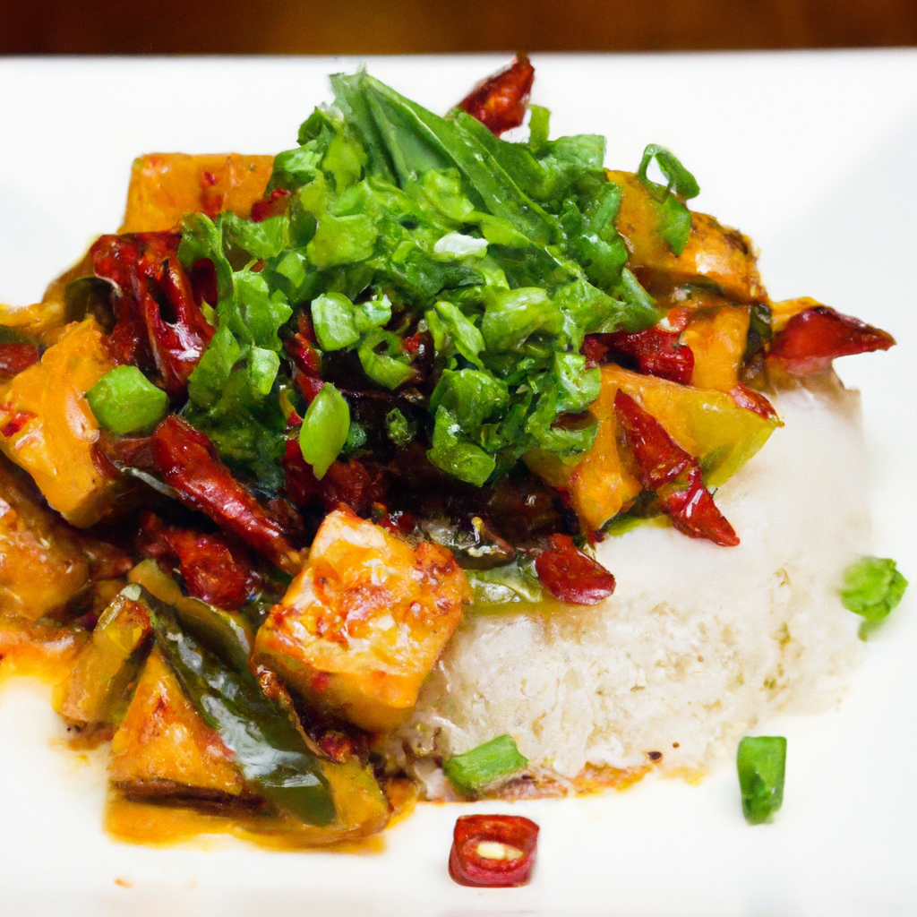Szechuan Style Tofu With Peppers