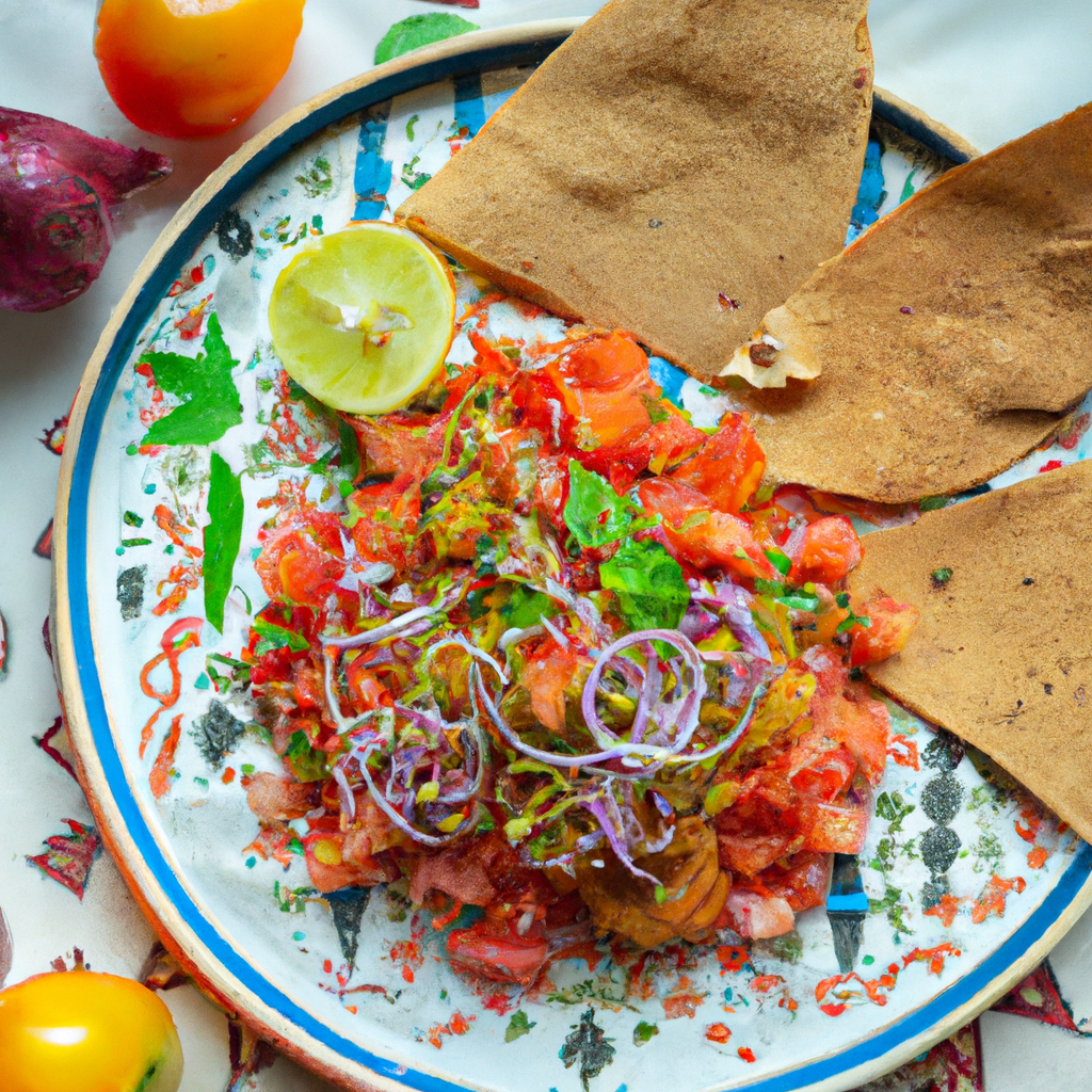 Timatim Fitfit Tomato And Injera Salad