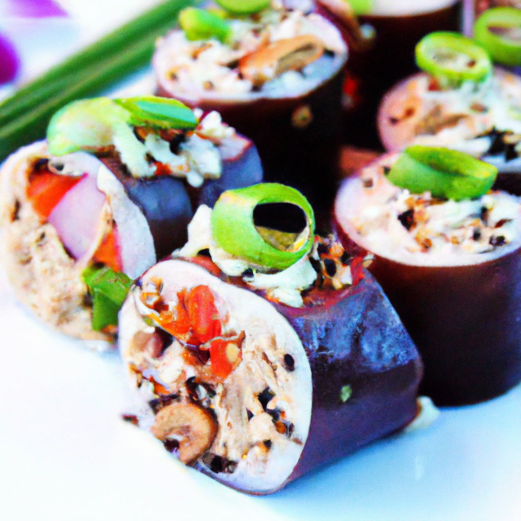 Tofu And Mushroom Rice Paper Rolls