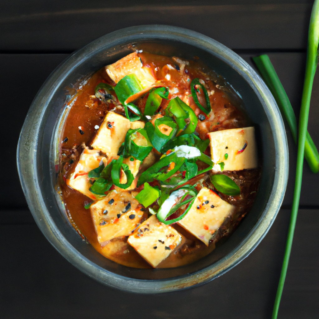 Vegetarian Kimchi Tofu Stew