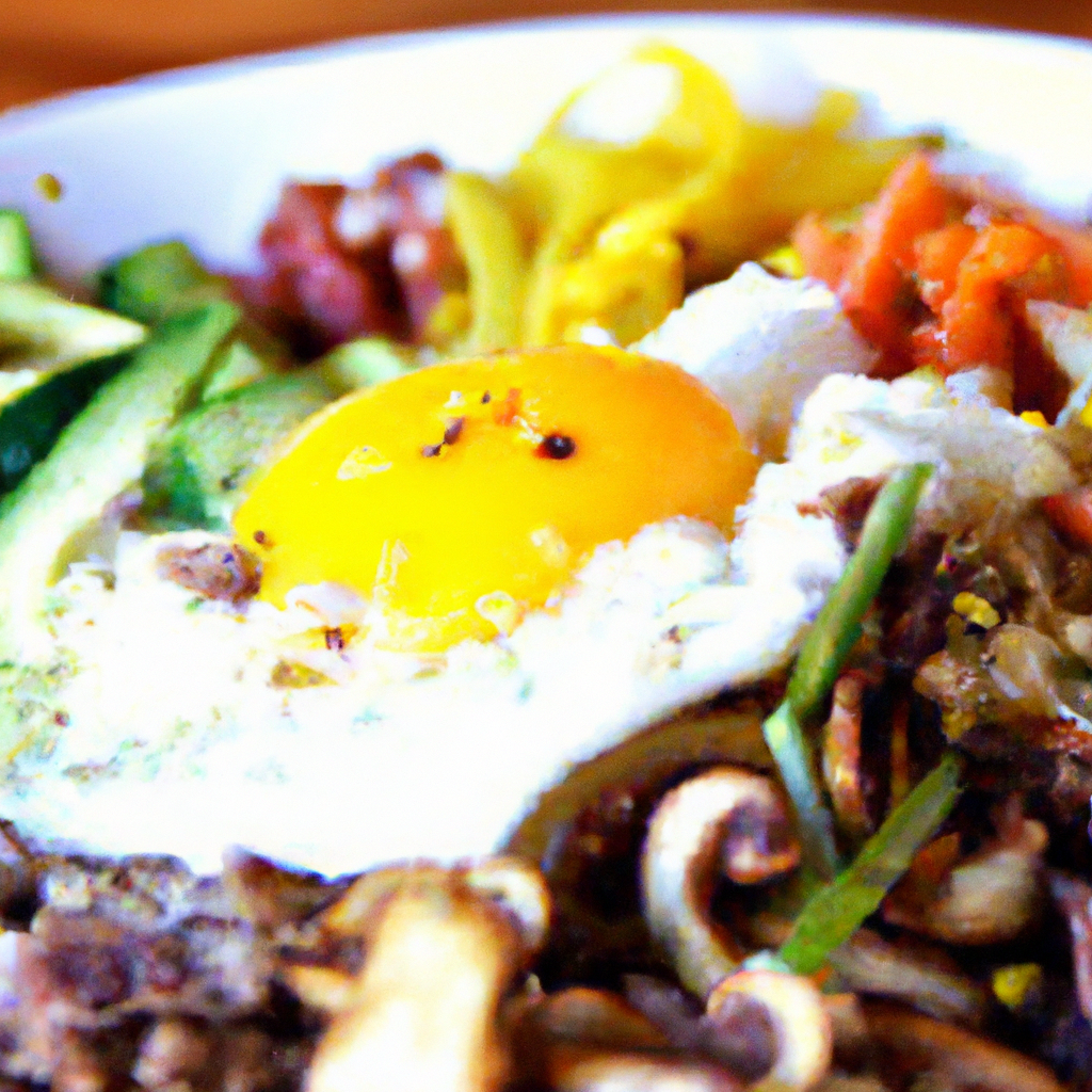 Bibimbap With Roasted Vegetables