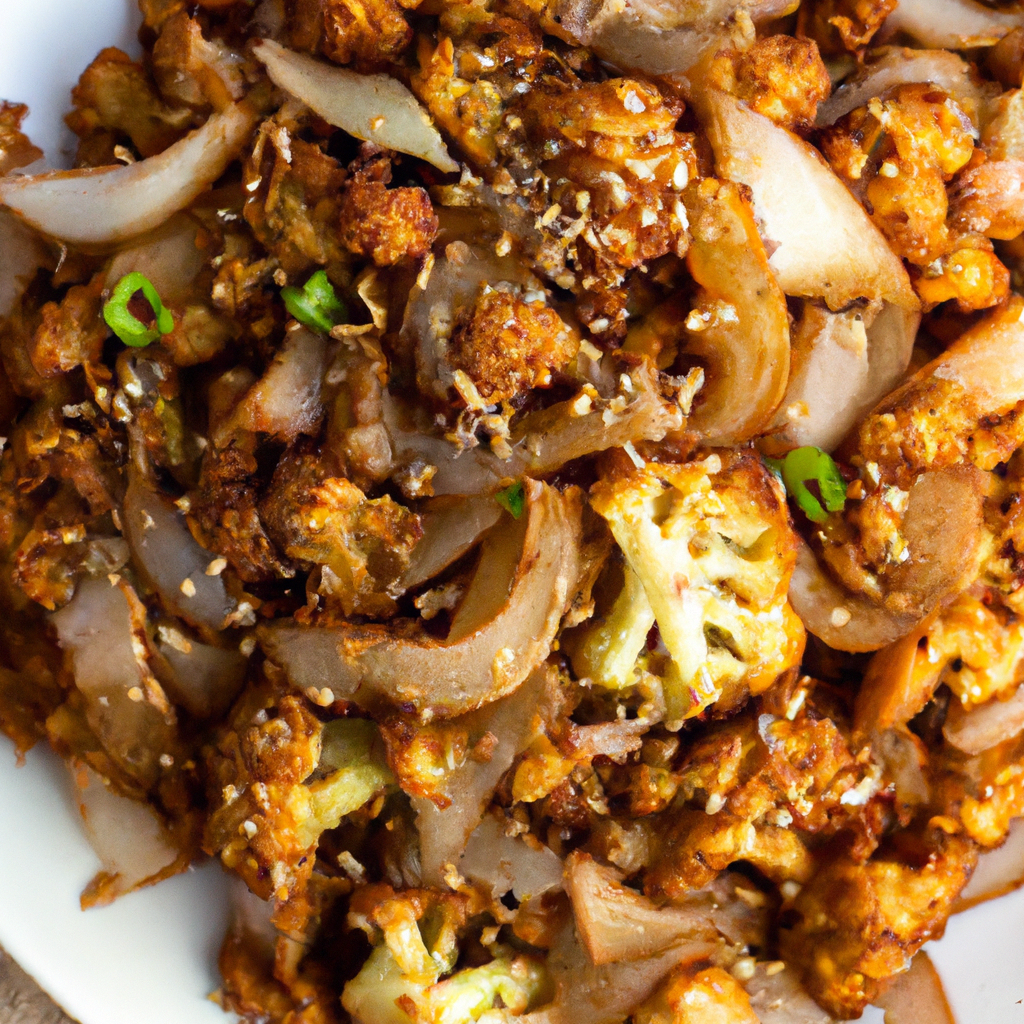Garlic Ginger Cauliflower Stir Fry