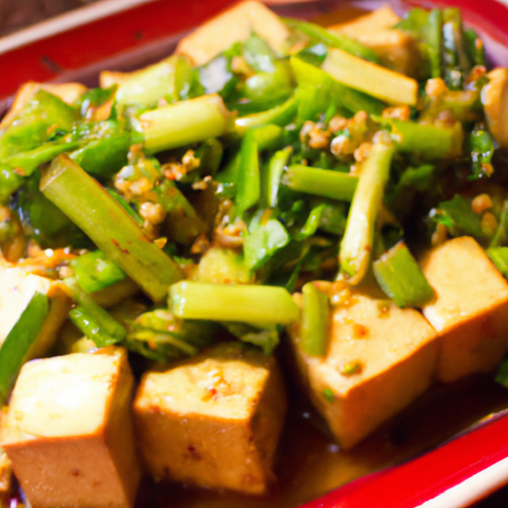 Ginger Tofu And Bok Choy Stir Fry