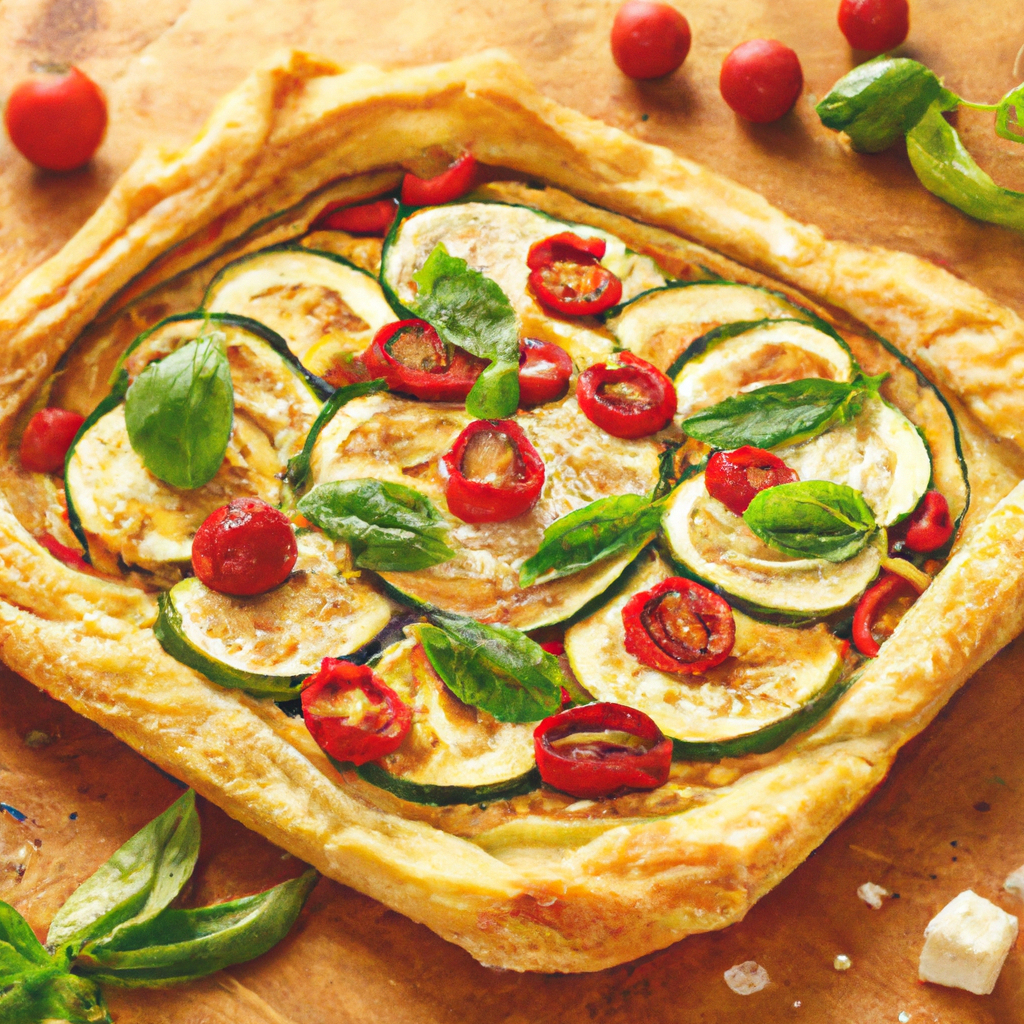 Roasted Tomato And Zucchini Tart