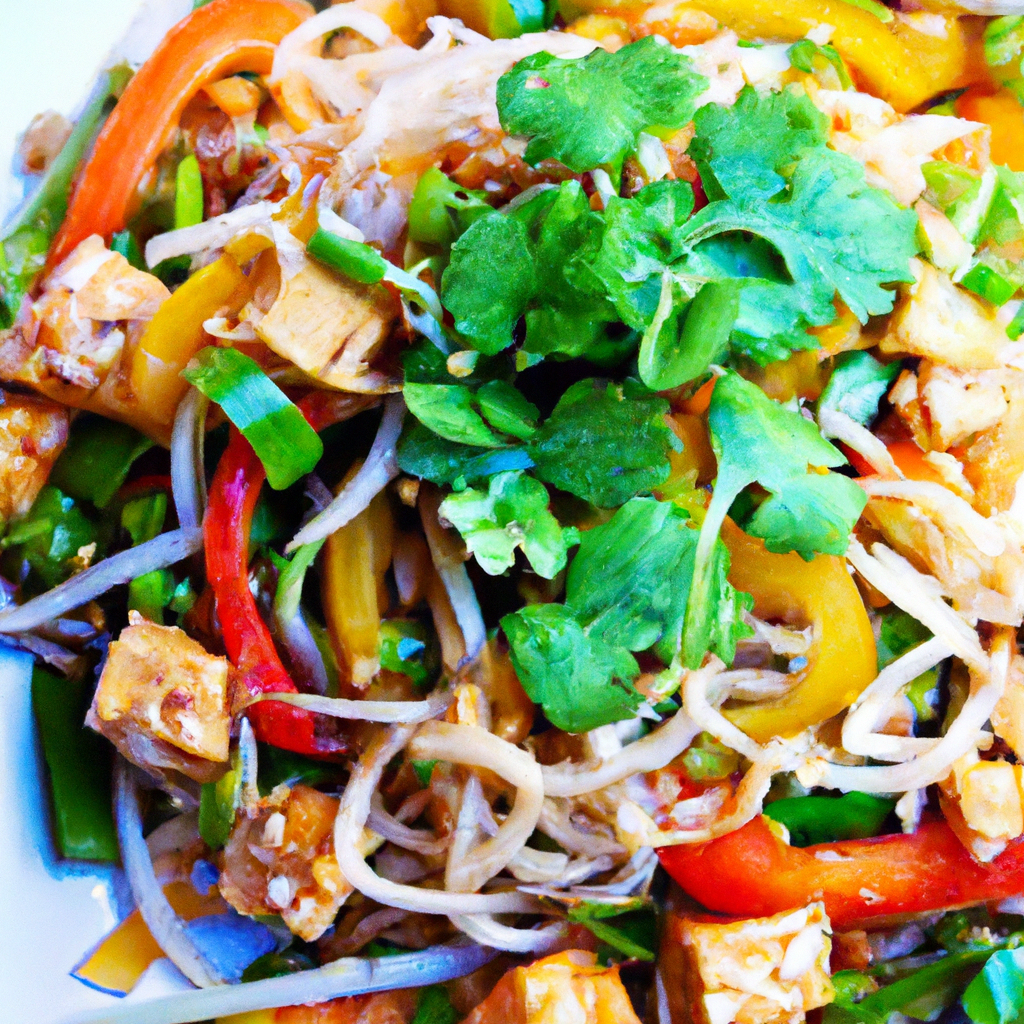 Tofu And Rice Noodle Stir Fry