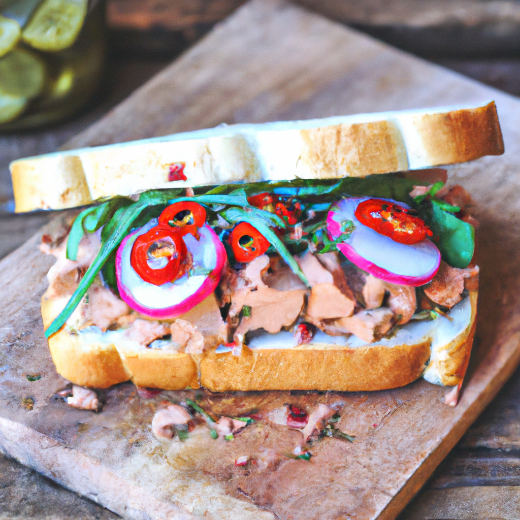 Tofu Banh Mi With Pickled Radish