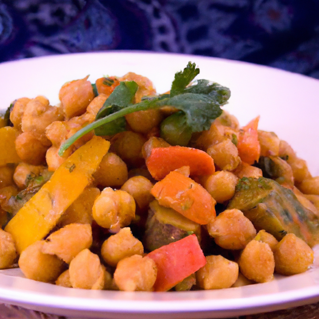 Vegetarian Moroccan Chickpea And Vegetable Tagine