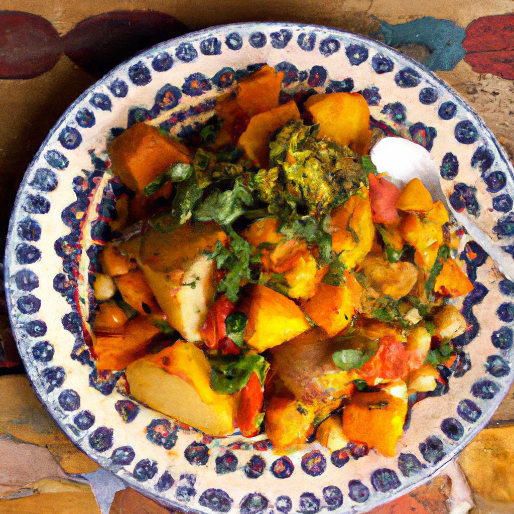 Vegetarian Moroccan Tagine With Sweet Potatoes