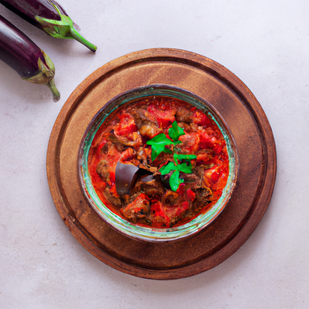 Eggplant And Tomato Stew With Cilantro