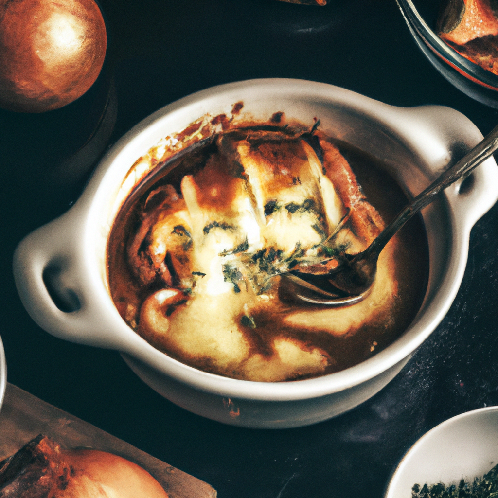 French Onion And Caramelized Onion Soup