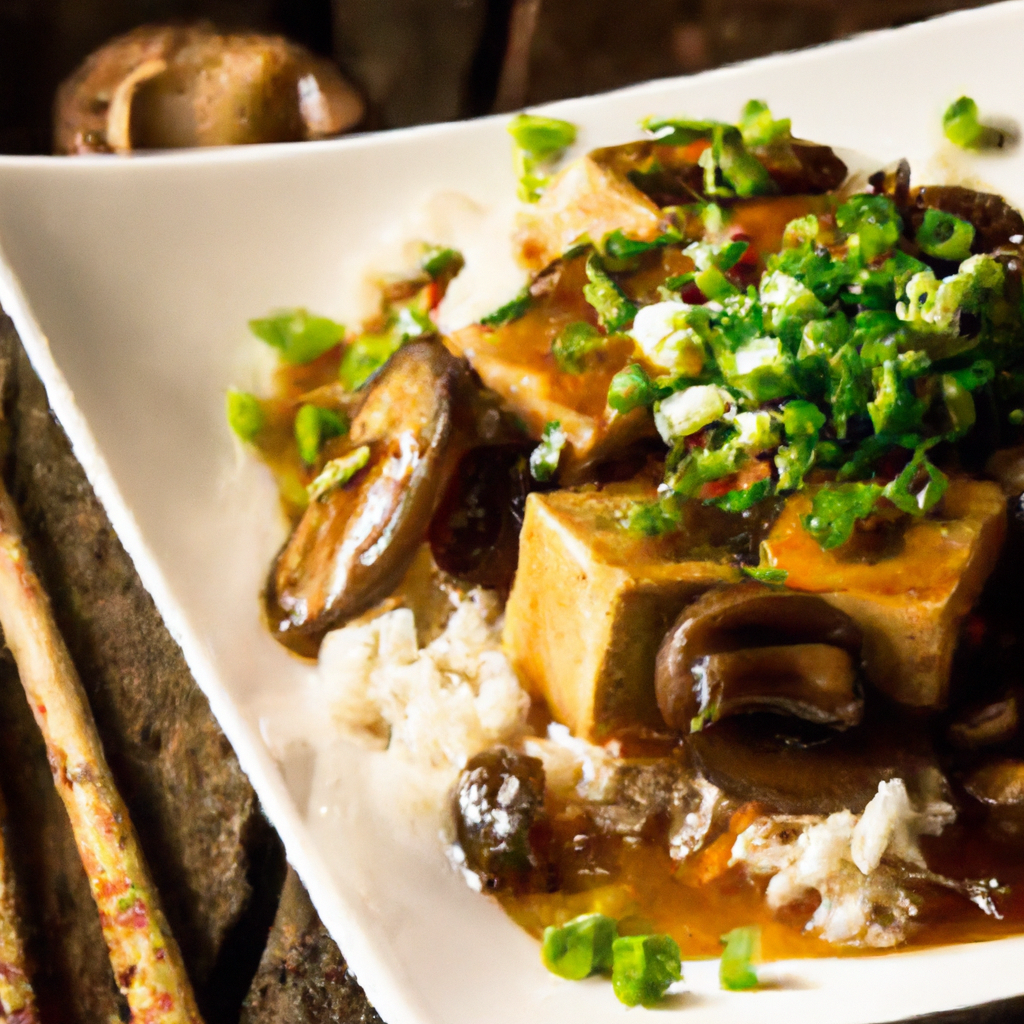 Garlic Tofu And Mushroom Stir Fry