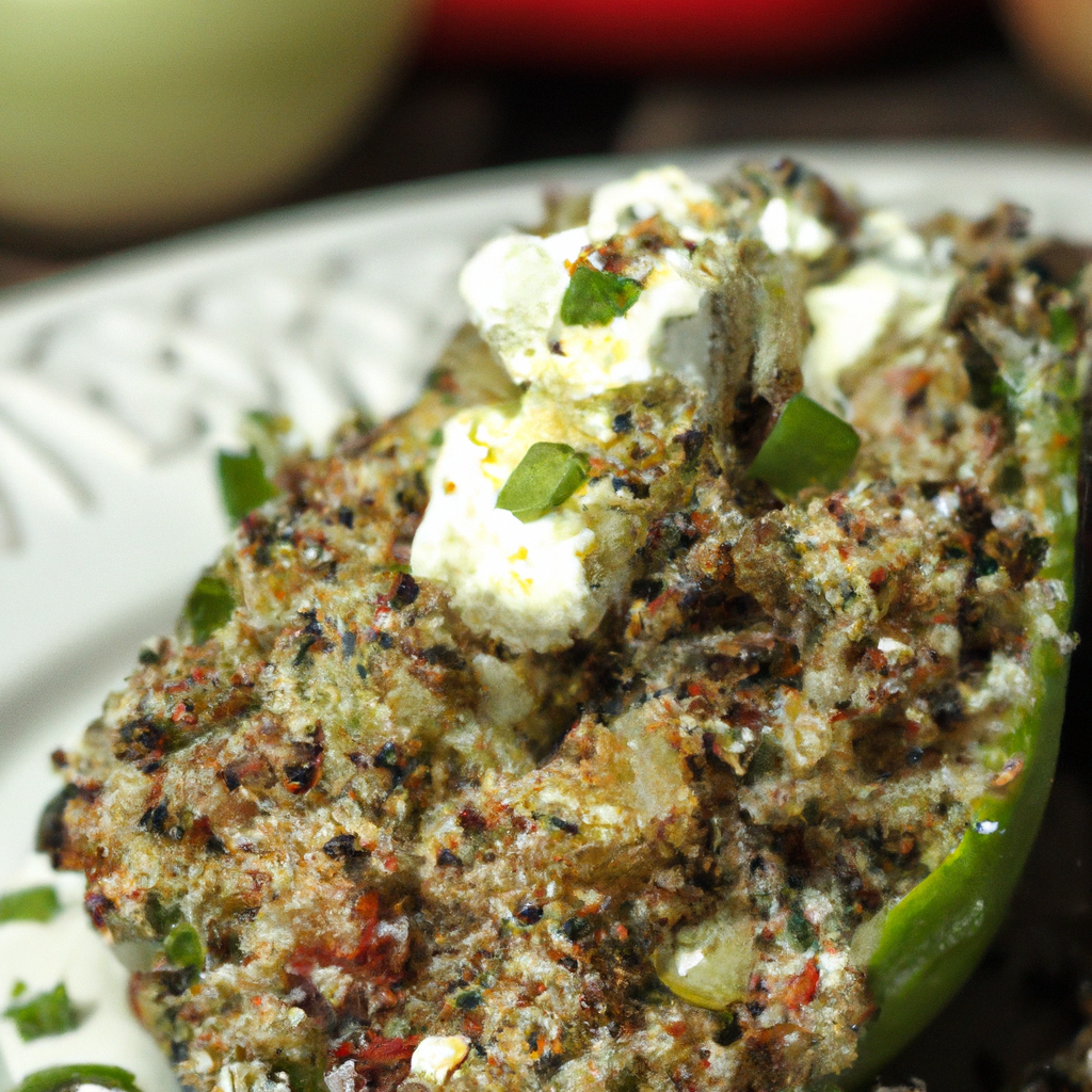 Quinoa Stuffed Poblano Peppers