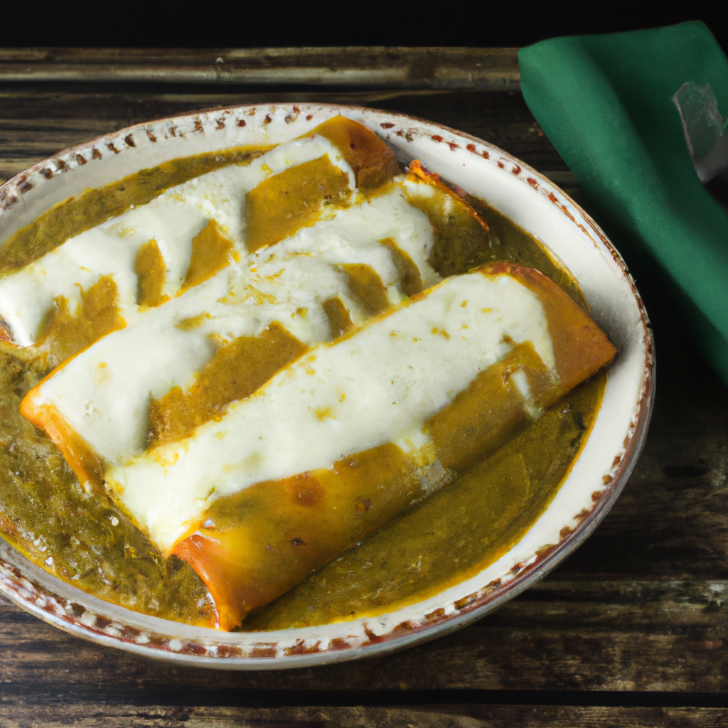 Spinach And Avocado Enchiladas