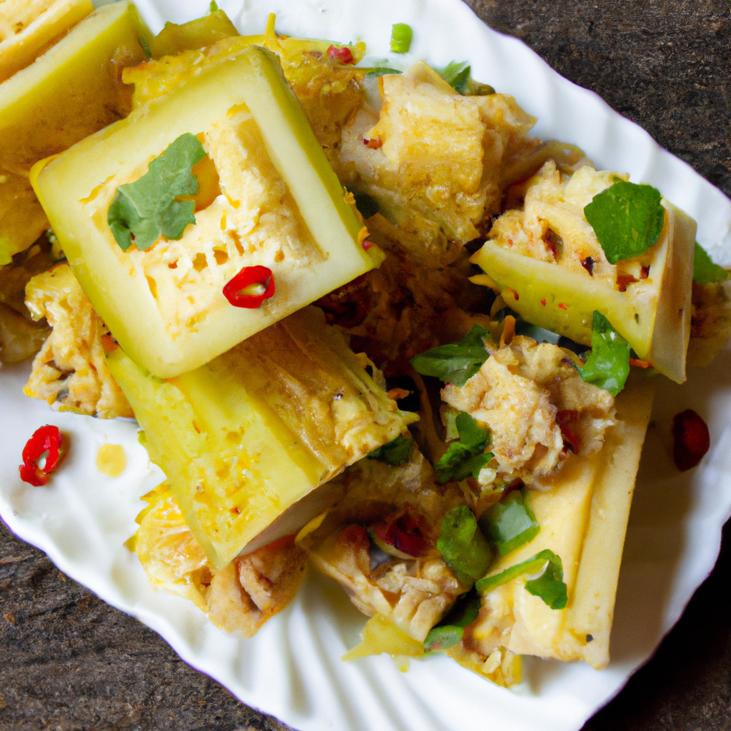 Tofu Stuffed Bitter Melon