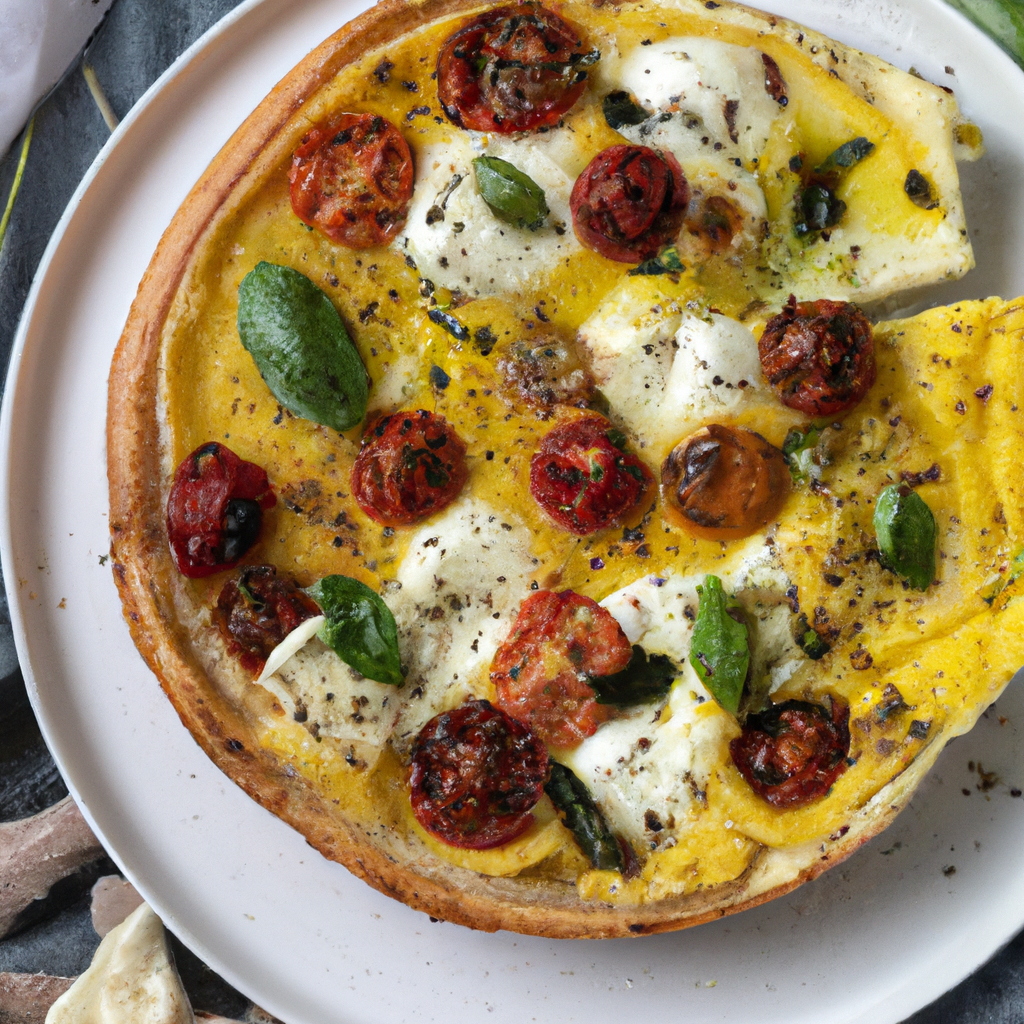 Vegetable And Cheese Polenta Tart