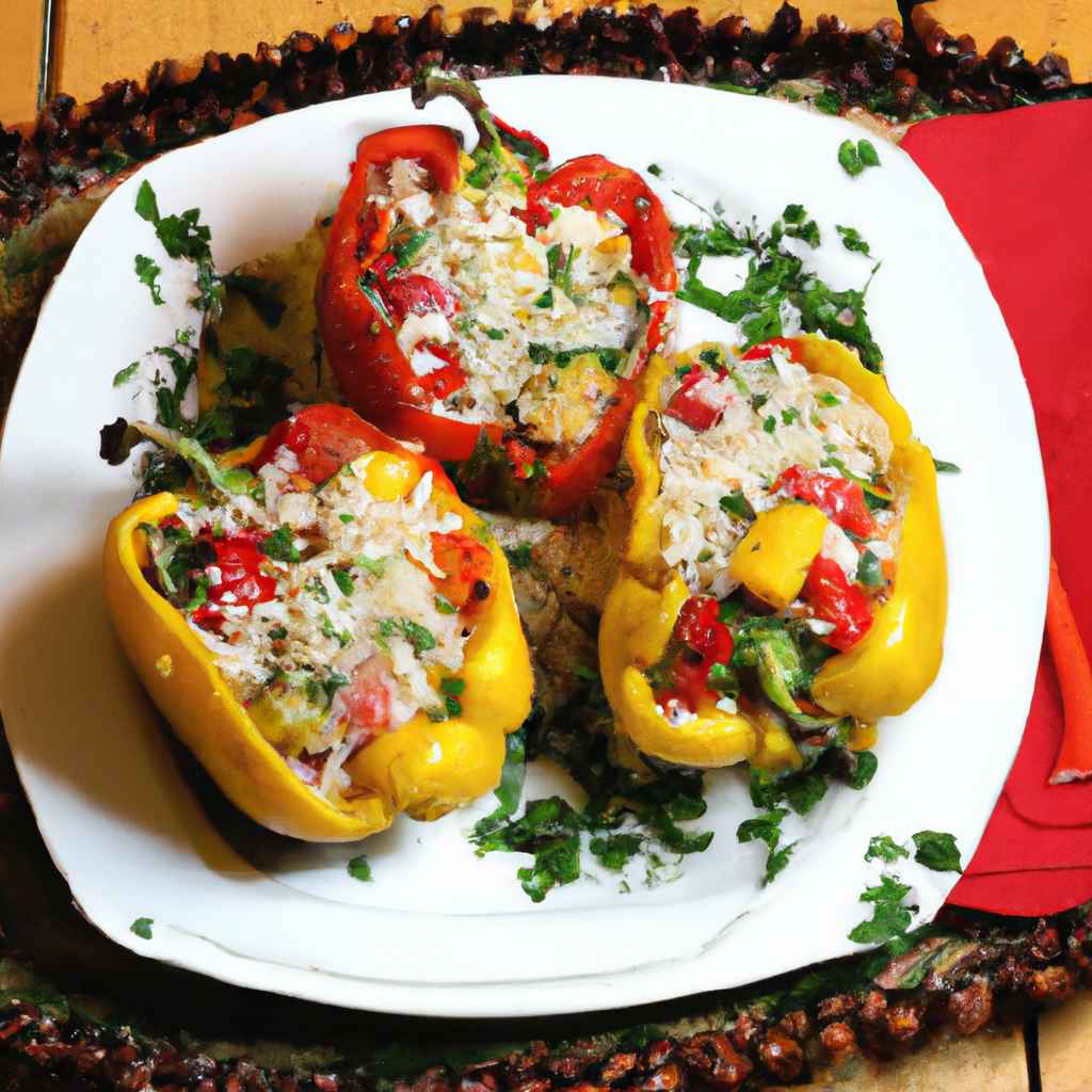 Vegetarian Stuffed Peppers With Rice