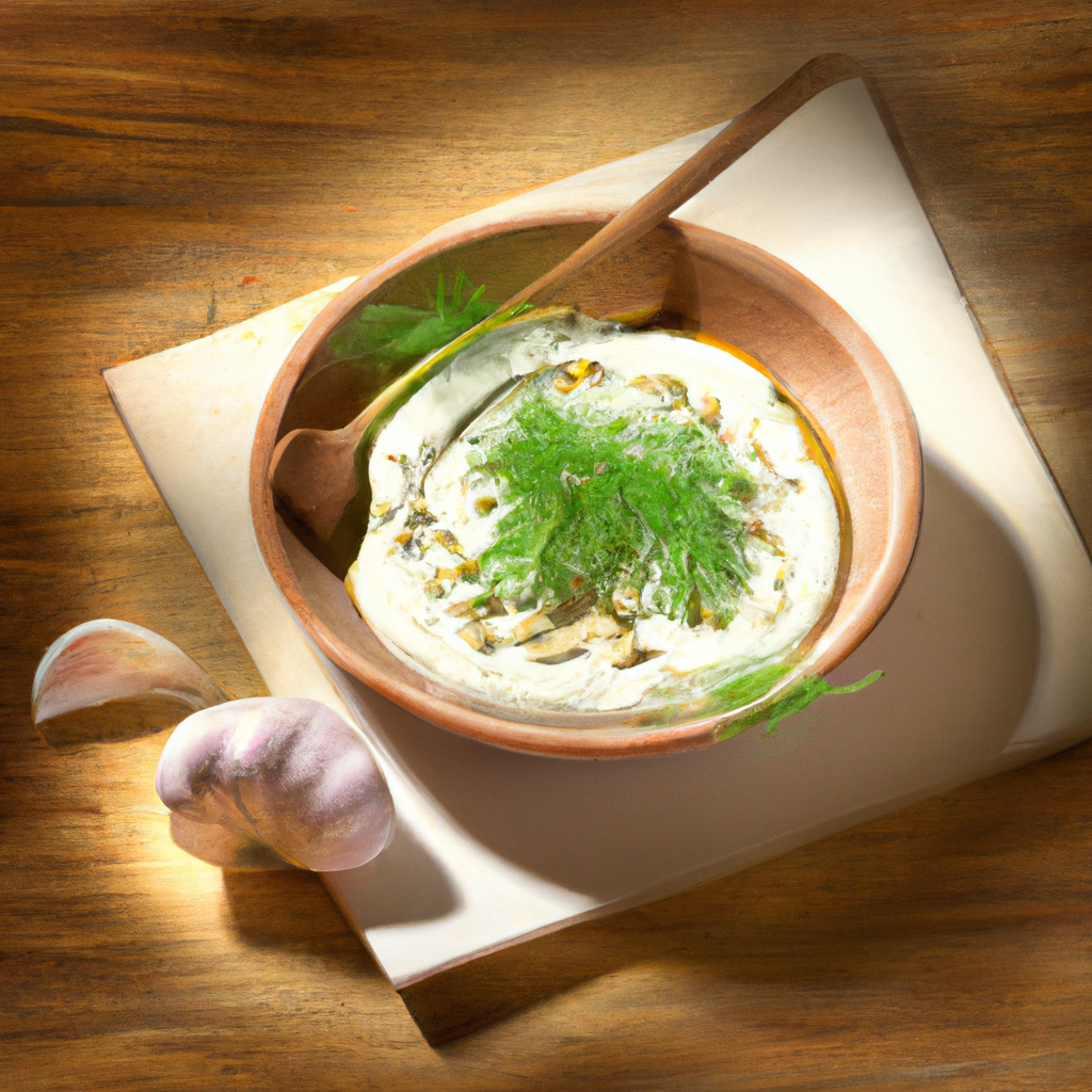 Fermented Garlic Yogurt Dip